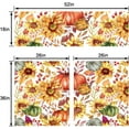 thumbnail image 2 of Fall Pumpkin Sunflower Window Curtains Set with Valance 26 Inch Length 3pcs Autumn Kitchen Curtains Sets Thanksgiving Day Curtain Drape Short for Bathroom and Bedroom Living Room Window, 2 of 5