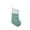 Mint Green, variant on Blue Sequin Plush Christmas Stocking For Tree Ornament Candy And Gift Storage
