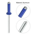 thumbnail image 4 of Unique Bargains Rivets Aveugles Tête Ronde Plate en Aluminium de 3,2 Mm x 13 Mm, Pack de 200 Bleu, 4 of 5