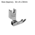 thumbnail image 2 of Uxcell 1.26''x0.31''x1.18'' #P58N Right Narrow Presser Foot  Industrial Sewing Foot Hinged Steel Silver Tone 1pcs, 2 of 2