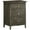Gray, variant on Maklaine Transitional Engineered Wood 3 Drawer Nightstand in Gray