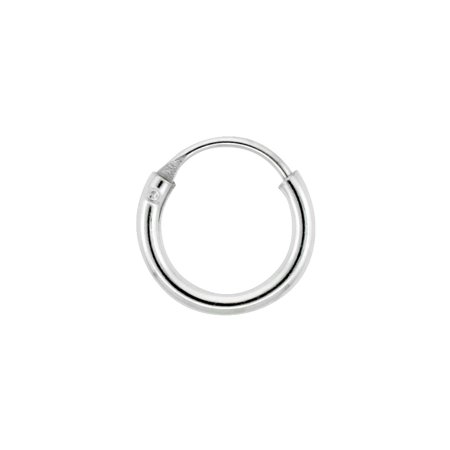Worldjewels Sterling Silver Y Endless Hoop Earrings For Sterling Silver Y Endless Hoop Earrings For Cartilage Nose And Lips 5 16
