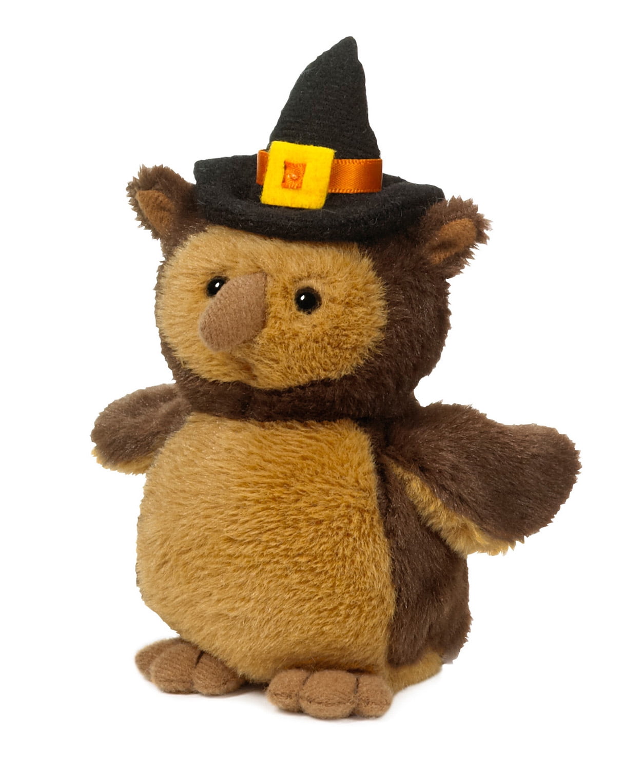 Brown Halloween Owl With Noise Soft Spot Plush by Ganz