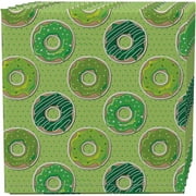 Napkin Set of 4 Cotton 20x20 Donuts 20 X Green Square