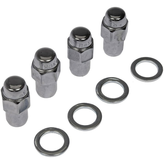 Dorman 711-308 Wheel Lug Nut for Specific Models, Chrome (Pack of 4)