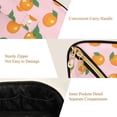 thumbnail image 5 of FORMRS Makeup Bag Travel Cosmetic Organizer for Women Fold Flat Zipper Pouch with Handle, Cute Oranges, 5 of 8
