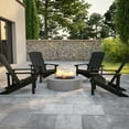thumbnail image 4 of Flash Furniture Charlestown Indoor/Outdoor Faux Wood Adirondack Chairs, Set of 4, Slate Gray, 4 of 13