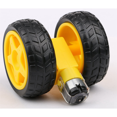 thumbnail image 4 of 8PCS DC Electric Motor + Plastic TT Motor Tire Wheel Dual Shaft Gear Motor TT Gearbox Engine for Smart Car, 4 of 7