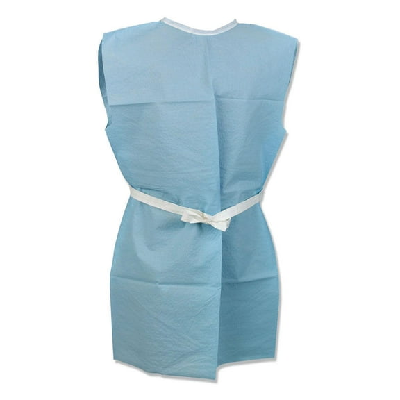 Tidi Adult Bariatric Patient Gown - Patieint, Scrim, Disp, Blue, 2Xl, Box of 25 - Model 918156