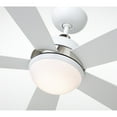 thumbnail image 5 of Emerson Astor Ceiling Fan - Satin White with Polished Nickel Accents, 5 of 7