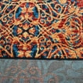 thumbnail image 3 of RUGSOTIC CARPETS MACHINE MADE HEATSET POLYPROPYLENE AREA RUGS - 4'x6', Rectangle, Caramel Blue, Floral Modern Design, High Pile Machine Made Area Rugs for Living Room, Bed Room (MX0012), 3 of 5