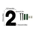 thumbnail image 2 of Honeeladyy 6 Inch Address House Number 2Easy Installation with Screw Set, Frosted Matte Black Acrylic Address House Numbers for Mailbox Numbers, Door Signs, and Residential Address Markers, 2 of 5
