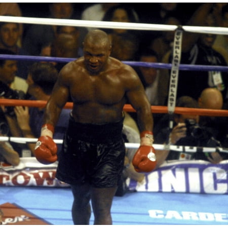 Mike Tyson during his fight with Lennox Lewis Photo