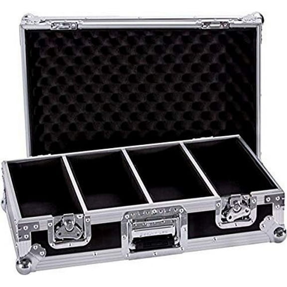 YCS TBHCD100 Deejay LED Fly Drive Heavy Duty Deluxe CD Case for 100 CDs with Pull-Out Handle & Wheels