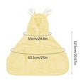 thumbnail image 3 of Deeceymbur Hooded Pet Bathrobe for Dogs Cats Soft Quick Drying Wrap With Elastic Strap Light Grooming Accessory for Home And Travel, 3 of 6
