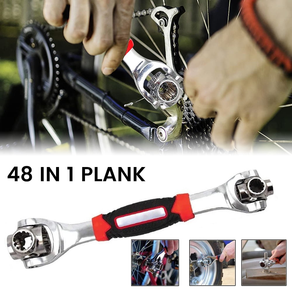 360° Adjustable Universal Multi Socket Wrench Hand Tools 12~19mm Spanner 48 in 1