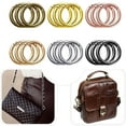 thumbnail image 4 of AMLESO 18 Pieces O Rings Spring Clip Round Carabiner Metal Split Rings 25mm Snap Hook, 4 of 8