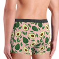 thumbnail image 4 of Men's Boxer Briefs, Cool Avocado Soft Comfy Mens Underwear Boxer Briefs Breathable With Widen Waist, 4 of 7