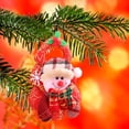thumbnail image 3 of Christmas Tree Plush Cloth Ornaments Santa Snowman Reindeer Bear Plush Decorations Xmas Tree Plush Pendants Christmas Tree Hanging Doll Ornaments for Christmas Tree, 6inch, 3 of 7