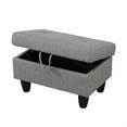 thumbnail image 7 of Aukfa 29" Storage Ottoman Bench with Lift Top for Home Office, Linen, Gray, 7 of 7