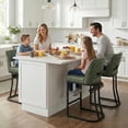thumbnail image 6 of Usaint Modern C-Shaped Counter Stools Set of 4 Ergonomic Kitchen Bar Stools for Kitchen Island, Counter, Home,Green, 6 of 8