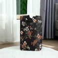 thumbnail image 6 of Yayeee Freestanding Laundry Hamper with Handle Collapsible Large Storage Basket for Clothes, Black Flowers, 6 of 7
