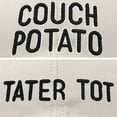 thumbnail image 2 of DALIX Father Son Couch Potato Tater Tot Ball Cap Embroidered Hat in Beige, 2 of 7
