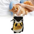 thumbnail image 4 of Mochila para mascotas en el pecho, bolsa para mascotas con doble hombro, bolsa portátil para mascotas, mochila para mascotas diseñada para precisión, 4 of 10