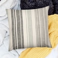 thumbnail image 2 of BANET  Striped Throw Pillow Covers Modern Farmhouse Decorative Square  Pillow Case for Sofa Couch Bed 18x18in, 2 of 5