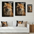 thumbnail image 4 of Designart "Guardian of the Orange Fox" Animals Print on Natural Pine Wood, 4 of 5
