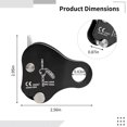 thumbnail image 4 of Climbing Fall Protection Device, Climbing Ascender Fall Protection Belay Device, Aluminum Alloy Climbing Rope Grab, Rock Climbing Rope Grip for Mountaineering, Tree Arborists, Rescue, Aerial Work, 4 of 5