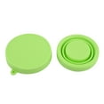 thumbnail image 1 of Vaso plegable telescópico de silicona para beber, ideal para viajes, camping y exteriores, color verde., 1 of 12