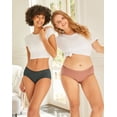 thumbnail image 6 of INNERSY Underwear for Women Cotton Hipster Breathable Panties 4 Pack(S,Brown Blend), 6 of 8
