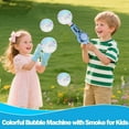 thumbnail image 2 of Kids Electric Bubble Maker with Smoke, Magic Fog Bubble Blower Wand, Outdoor Party Toy for Boys & Girls, 2 of 5