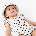 thumbnail image 5 of Ymyiu Newborn Dresses for Baby Girls Baby Girl Romper Dress Outfit Sleeve Rompers with Headband 12 18 Months (White,12-18 Months), 5 of 9