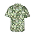 thumbnail image 3 of Picia Cute Frog Gentle Cotton Regular Fit Short Sleeve Casual Hawaiian Shirt for Men-XX-Large, 3 of 9