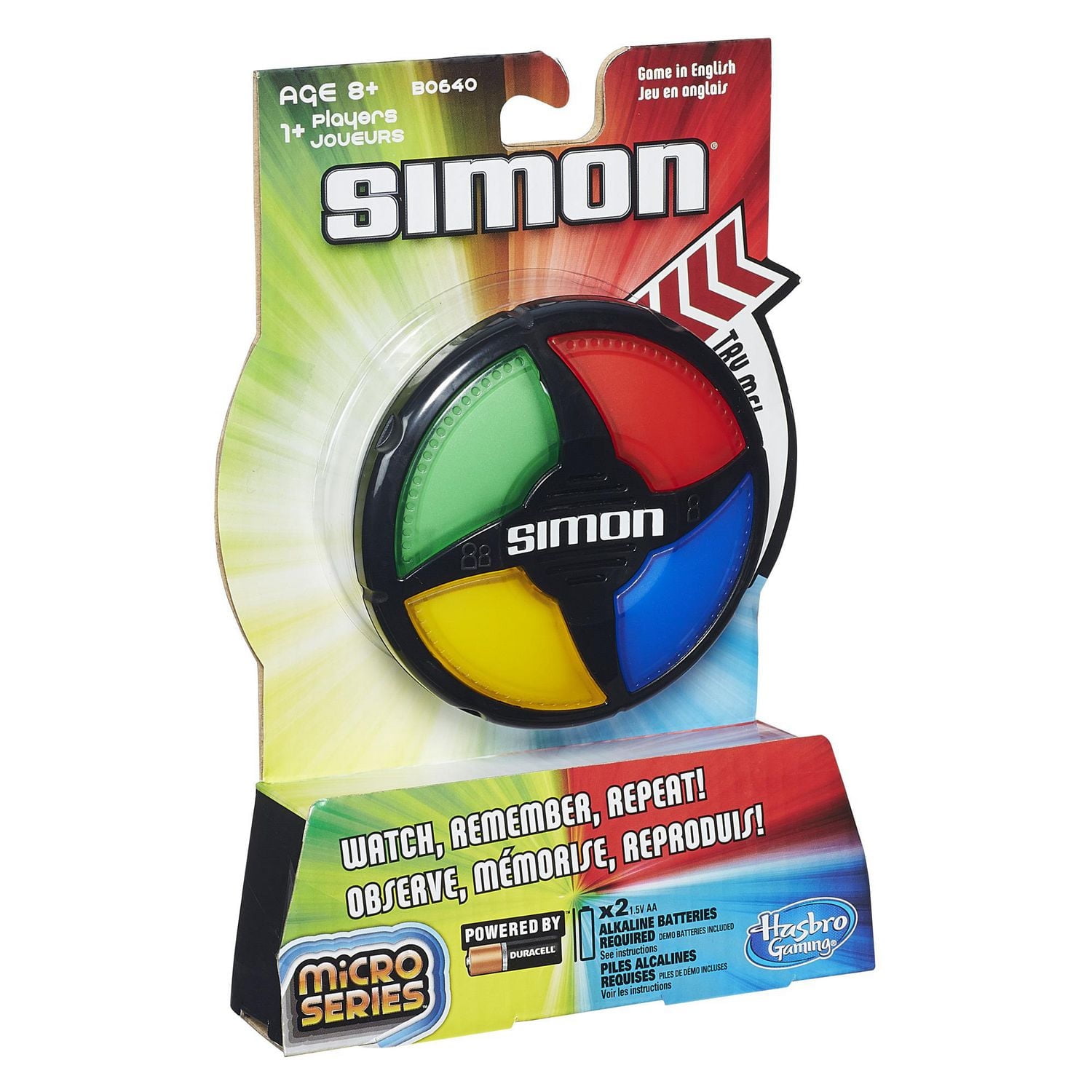 Hasbro Gaming Simon Micro Series (English Version), Ages 8 and up