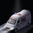 thumbnail image 3 of Kids Car Toy 1/32 Scale Ambulance Openable Door Pull Back Car with Light & Sound, 3 of 6
