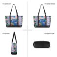 thumbnail image 6 of FORMRS Canvas Laptop Tote Bag for Women with 15.6" Computer Compartments Shoulder Handbag, Floral Window, 6 of 7