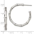 thumbnail image 3 of Boucles d'Oreilles en Bambou en Acier Inoxydable C Post, 3 of 7