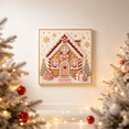 thumbnail image 5 of 2026 Christmas House Pearl Painting Kits for Adults, 3D Vintage Diamond Art With Frame, Bead Painting Kit Hang Wall Art Holiday Decor, Craft Lovers Ideal As A Handmade Holiday Gifts, 5 of 6