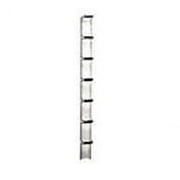 Chatsworth - 11730-703 - Chatsworth Single-Sided Narrow Vertical Cabling Sections - Rack Cable Management Panel - Black