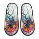 thumbnail image 1 of Fotbe Colorful Floral Jellyfish Pantuflas Peludas para Mujer con Estampado, Zapatillas de Peluche, Zapatos de Invierno para Casa, Uso Interior y Exterior-Large, 1 of 8