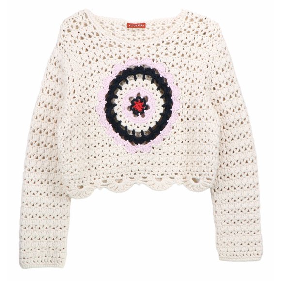 Altuzarra Chandail en Crochet Ivoire pour Femmes - G