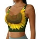 thumbnail image 2 of Fotbe Sunflower3 Sujetador Deportivo Largo sin Aros para Mujer con Almohadillas y Soporte Medio, Transpirable y Absorbente, Camiseta Tipo Chaleco o Tank Top-Small, 2 of 8