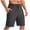 Dark Gray, variant on lcziwo Mens Shorts Casual Big and Tall Relaxed Fit Summer Elastic Waist Hiking Shorts Beach Travel Golf Dress Shorts with Zip Pockets Khaki XL