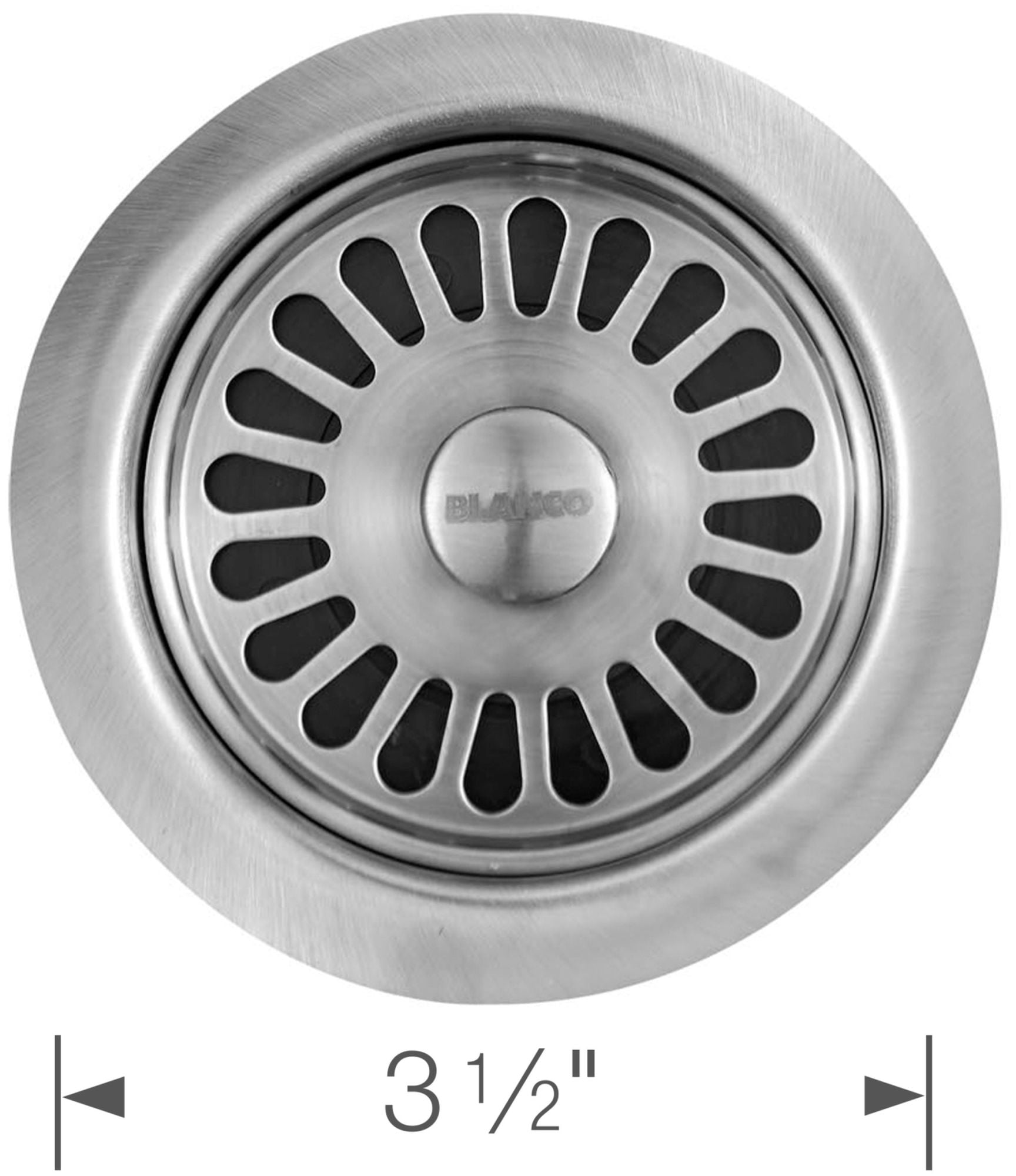 Blanco 441096 3-1/2" Plastic Disposal Flange And Basket Strainer Fits Over Existing