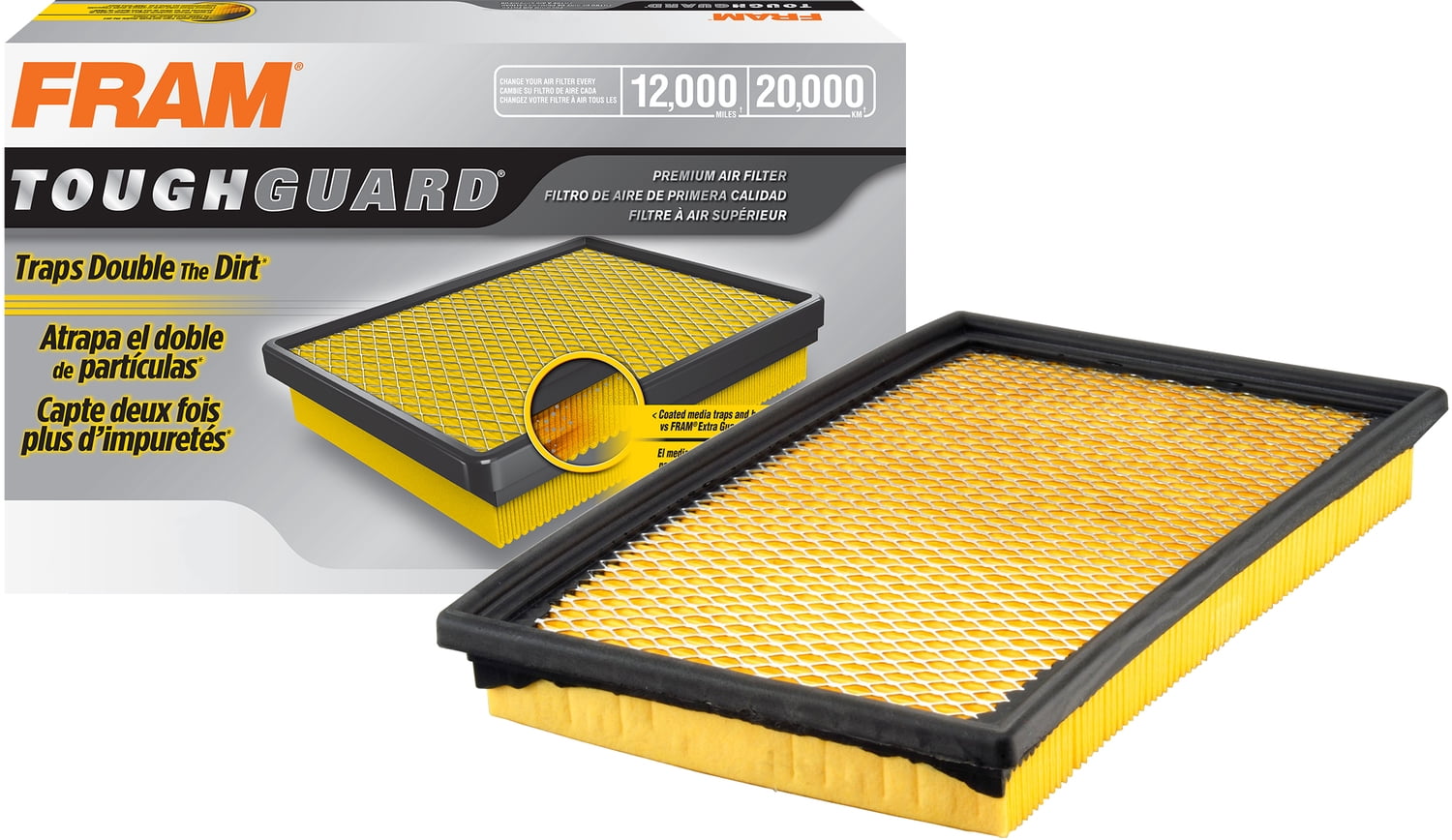 FRAM, Engine Air Filter, CA11858, for 2014-2020 Nissan Rogue