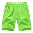 thumbnail image 6 of YUGYXL Big and Tall Shorts for Men Quick Dry Running Shorts Drawstring Loose Lightweight Gym Training Shorts Green S, 6 of 6