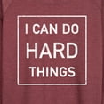 thumbnail image 3 of Instant Message - I Can Do Hard Things - Women's Lightweight French Terry Long Sleeve Shirt, 3 of 6